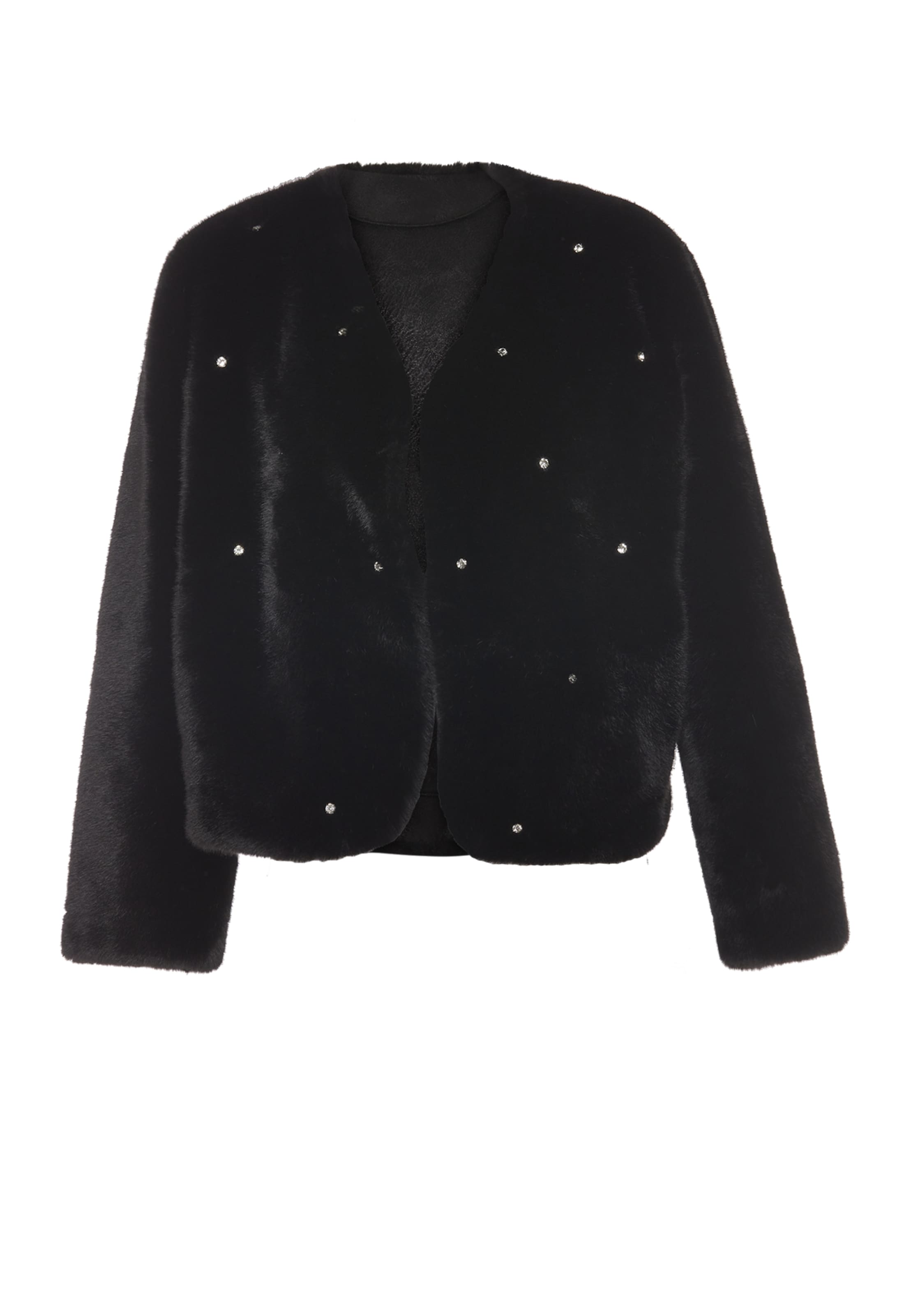 CARNEA Knit cardigan in Black: front