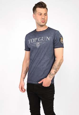 TOP GUN Shirt '20213001 ' ' in Grijs: voorkant