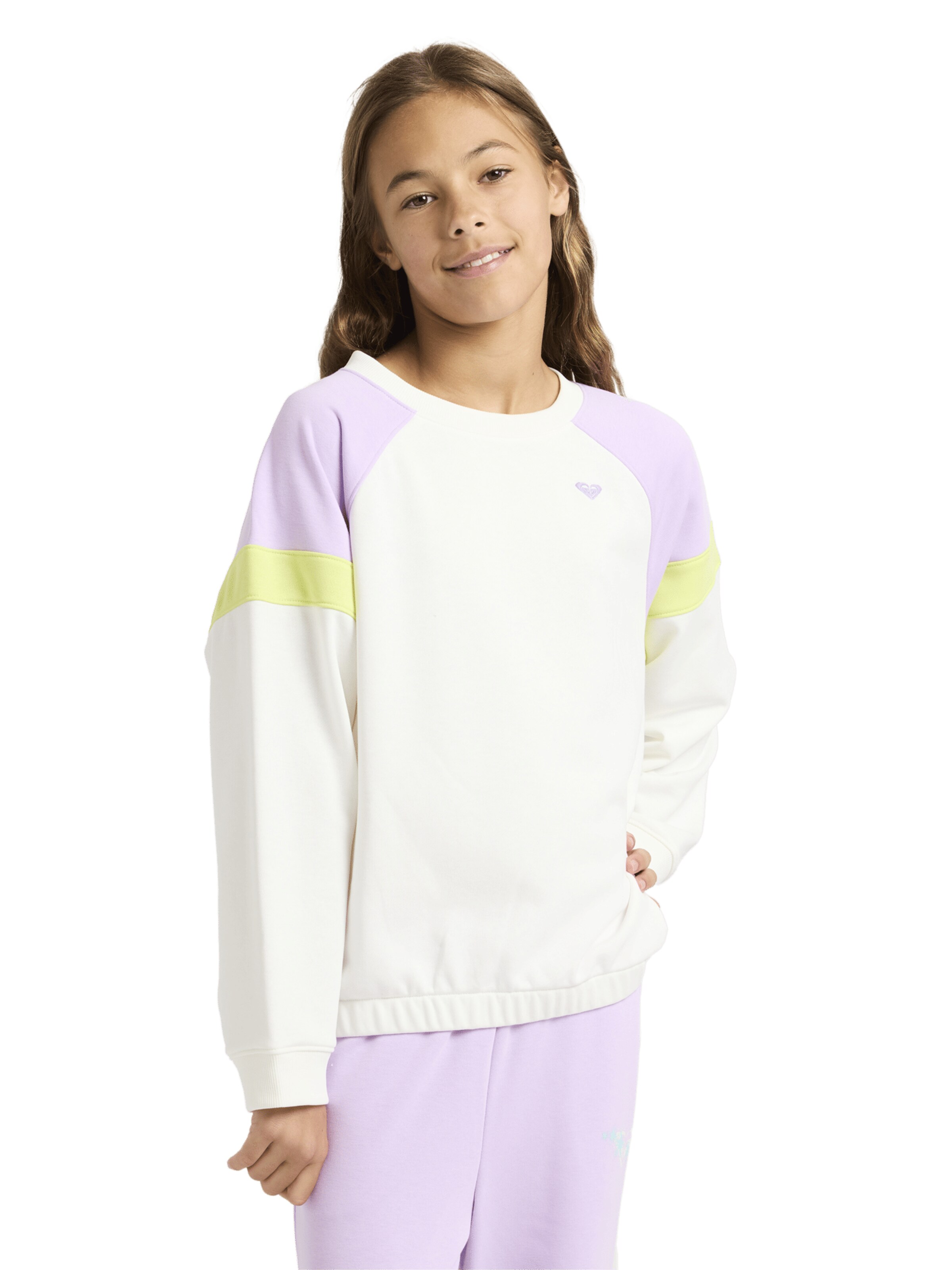 ROXY Sweatshirt 'Swell Spirit ' in White: front