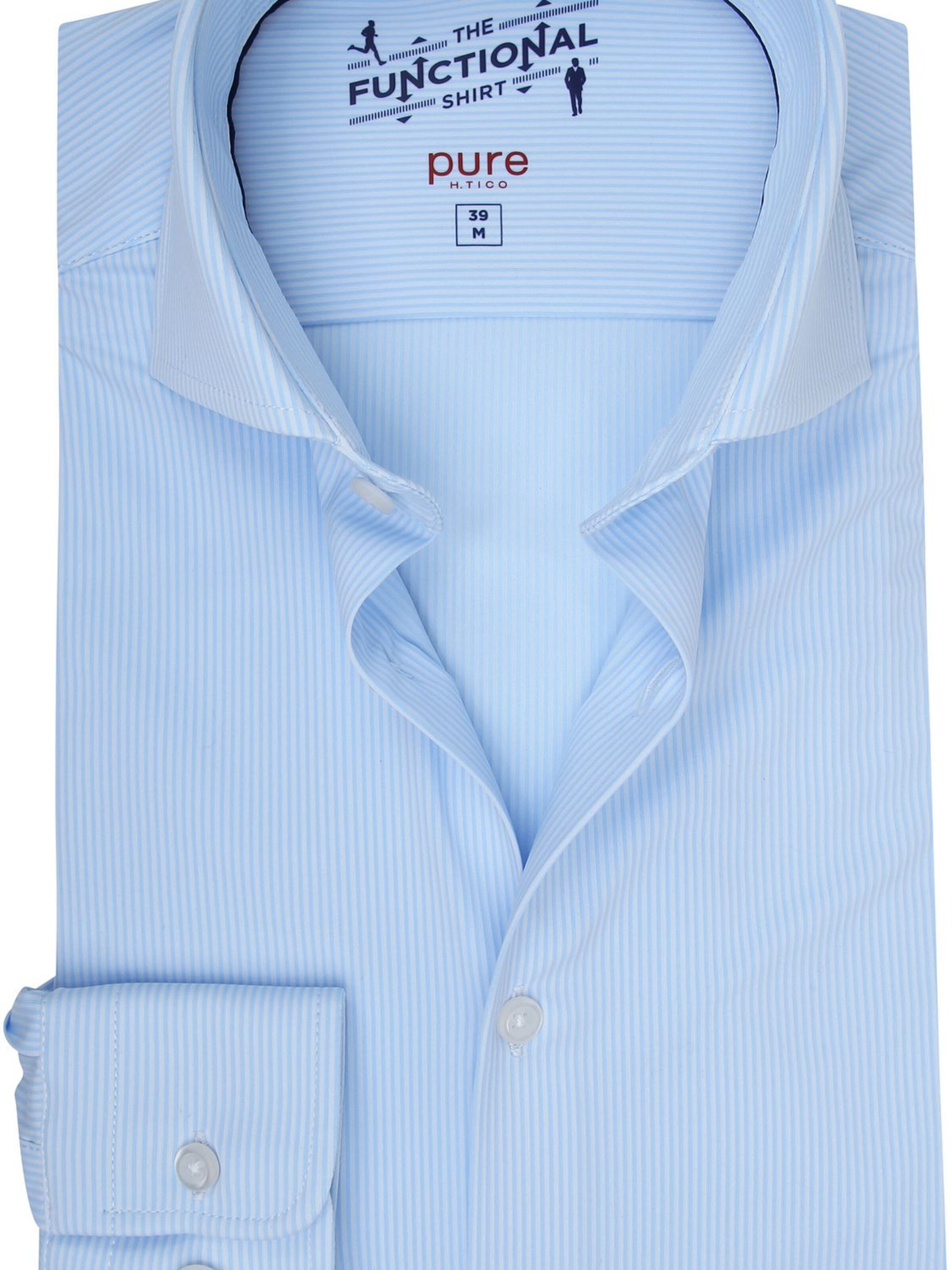 PURE Slim fit Overhemd in Blauw