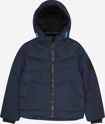 Petrol Industries Winter Jacket in Blue: front