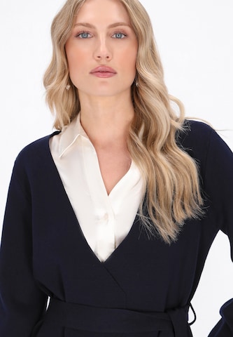DreiMaster Klassik Gebreid vest in Blauw