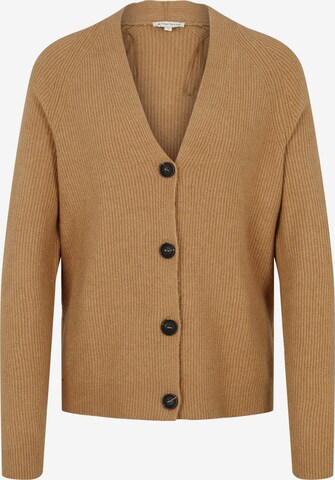 TOM TAILOR Knit Cardigan in Beige: front