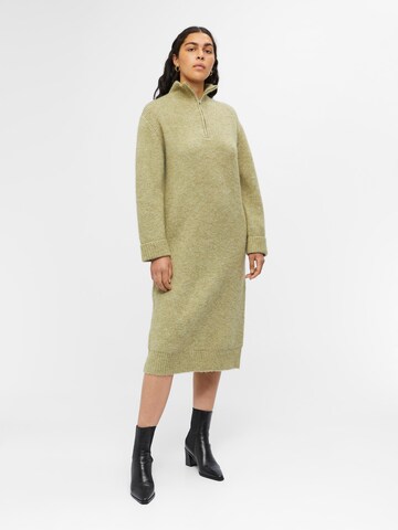 OBJECT Knitted dress 'MINNA' in Green: front