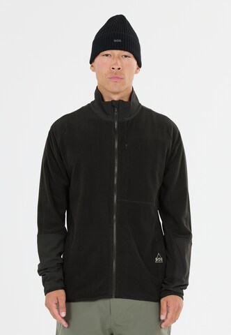 SOS Fleecejacke 'Bromo' in Schwarz: Vorderseite