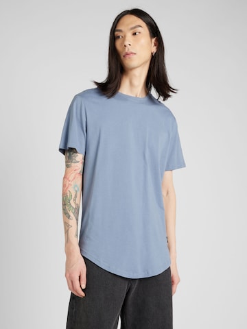 Only & Sons Regular fit Тениска 'Matt' в синьо: отпред