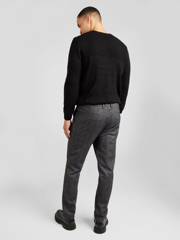 BOSS Black Regular Pleated Pants 'Kane' in Grey