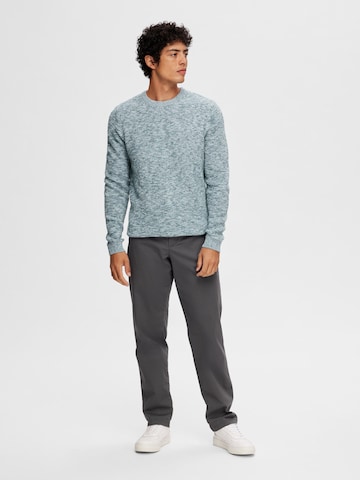 SELECTED HOMME Pullover 'New Vince' in Blau