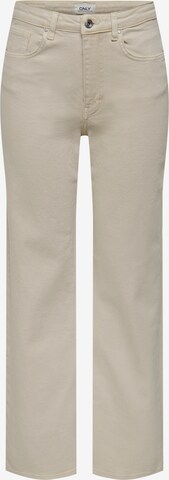 ONLY Wide leg Jeans 'Juicy' in Beige: voorkant