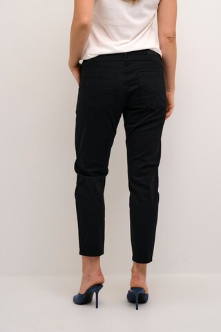 Cream Slim fit Jeans 'Paula' in Black