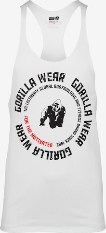 Maglia funzionale 'Melrose' di Gorilla Wear in bianco: frontale