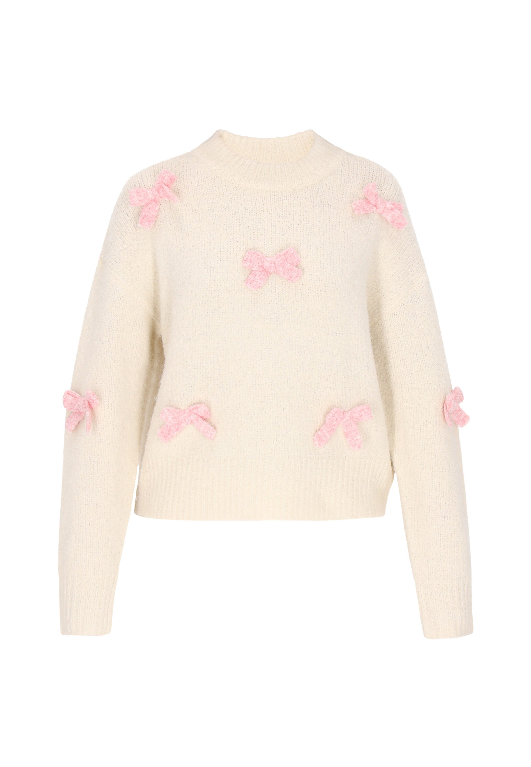 balta MYMO Megztinis: priekis