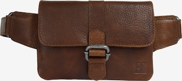 BODENSCHATZ Gürteltasche in Braun: Vorderseite