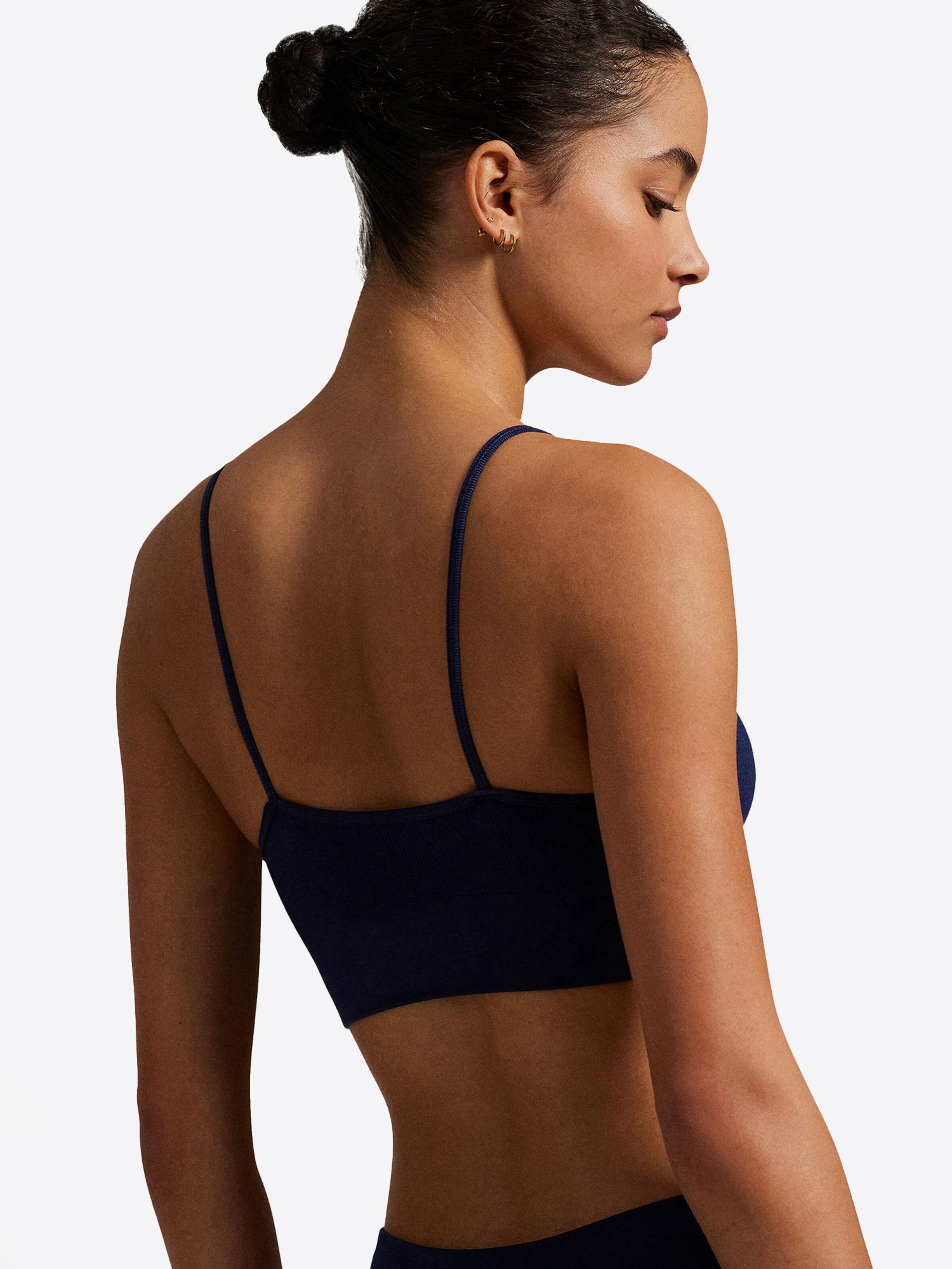 Polo Ralph Lauren Bustier BH ' Ribbed Seamless ' in Blauw