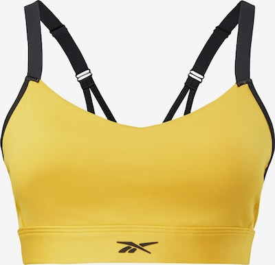 Reebok Sport-BH in gelb / schwarz, Produktansicht