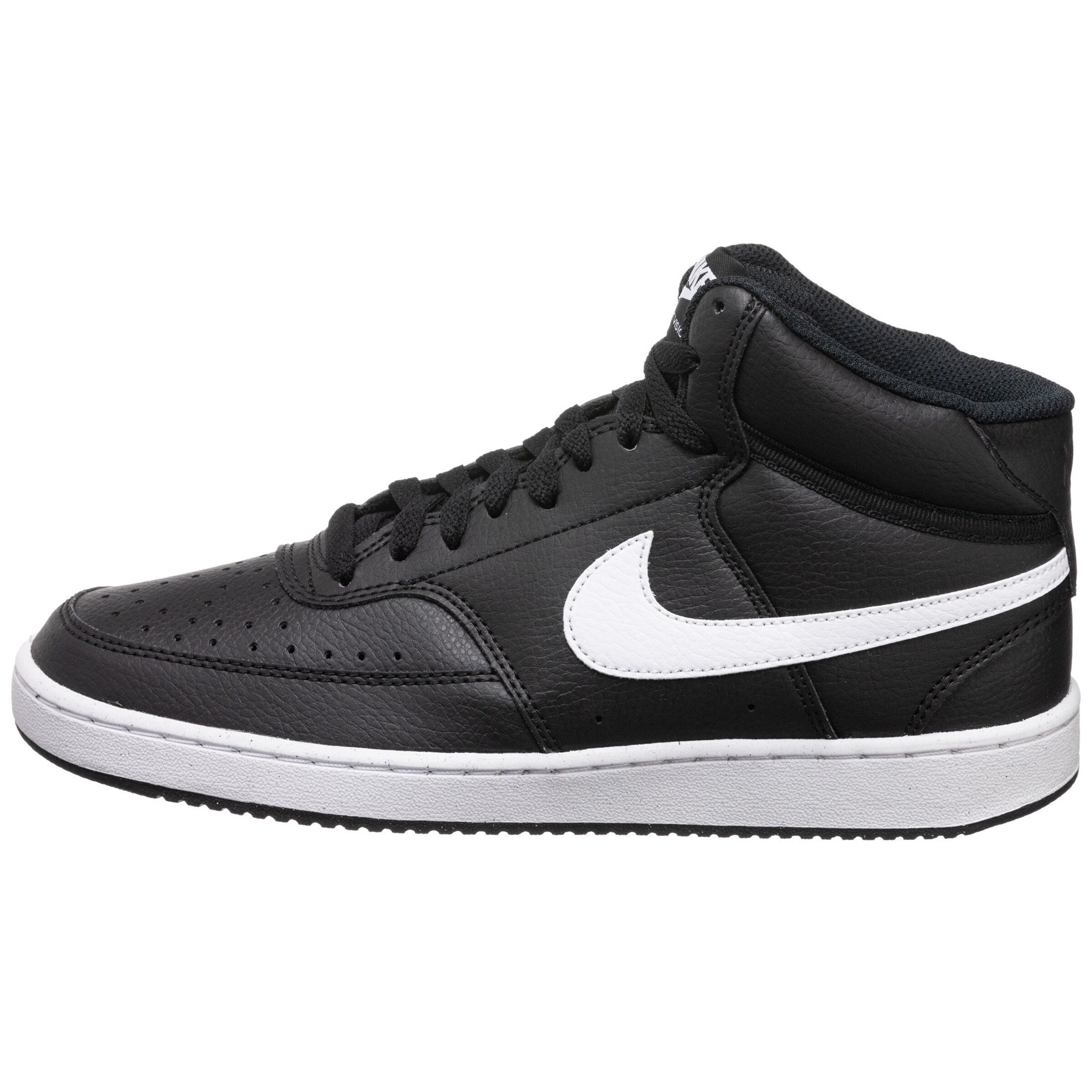 Nike Sportswear Σνίκερ ψηλό 'Court Vision Next Nature' σε μαύρο