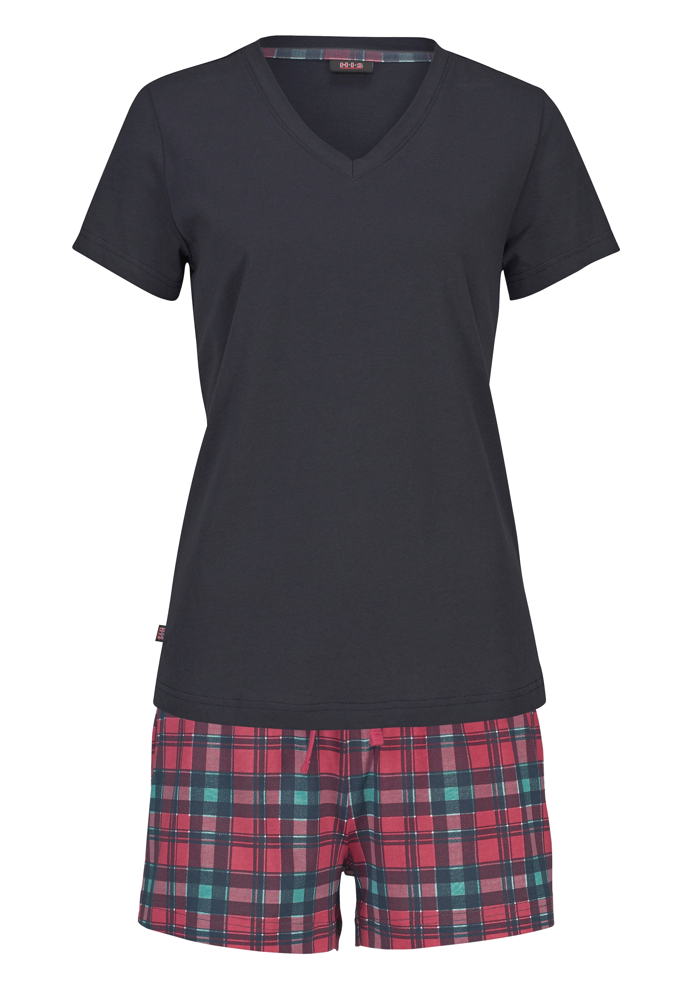 H.I.S Korte pyjama in Blauw: voorkant