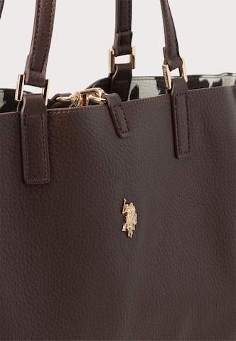 U.S. POLO ASSN. Shoppingväska 'ROGERSVILLE' i brun