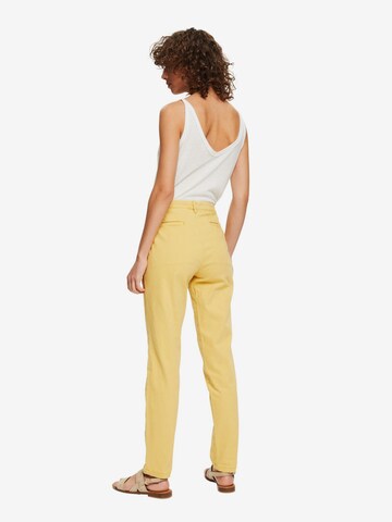 ESPRIT Slim fit Pants in Yellow