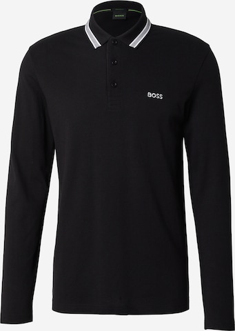 BOSS Poloshirt 'Plisy' in Schwarz: Vorderseite