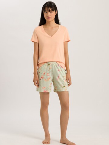 Hanro Pajama Shirt ' Sleep & Lounge ' in Orange