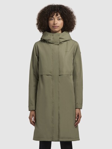 khujo Between-seasons coat 'Talvi' in Green: front