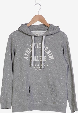 TOM TAILOR DENIM Sweatshirt & Zip-Up Hoodie in M in Silver: front