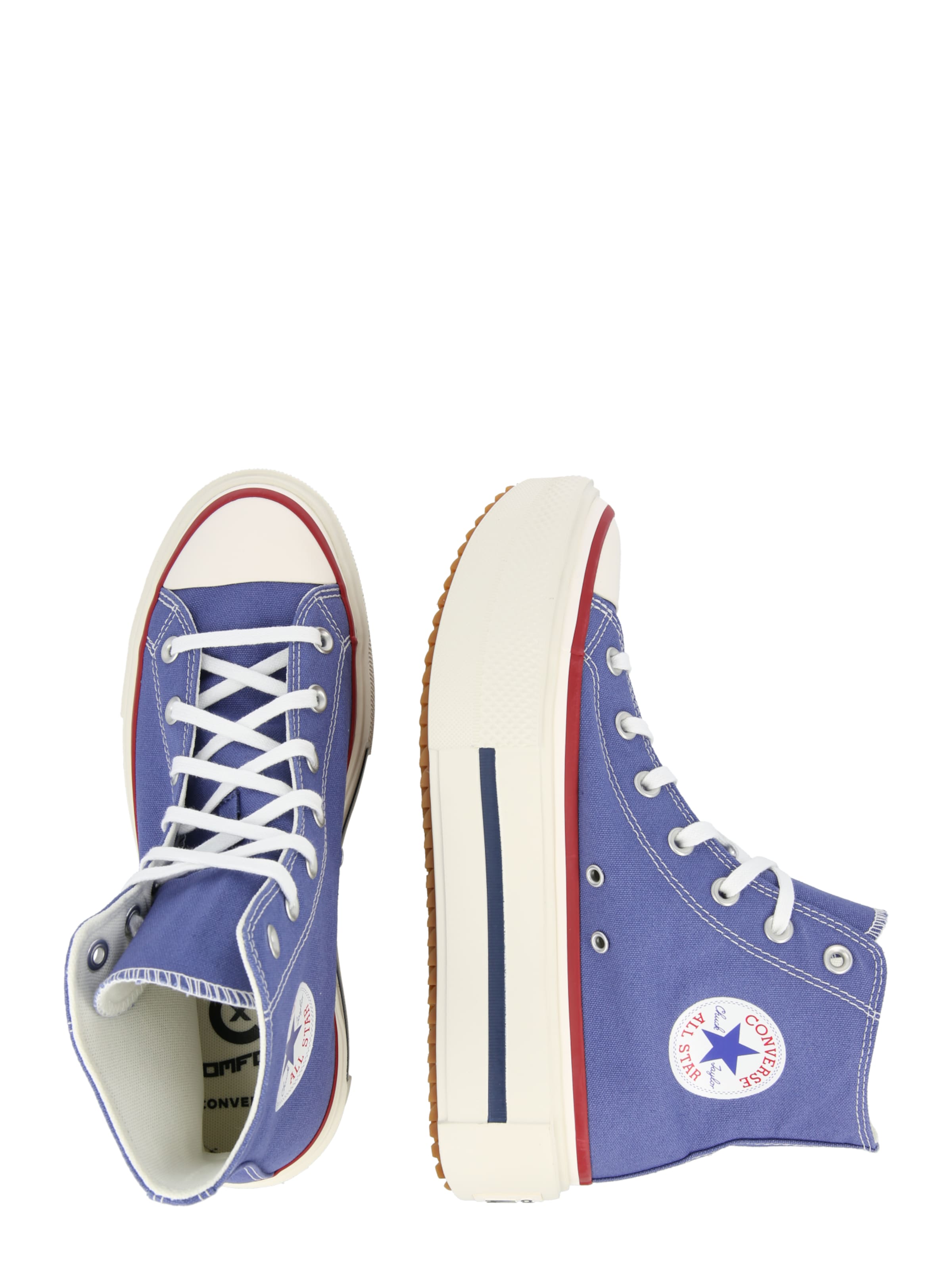 CONVERSE Hög sneaker 'CTAS LIFT DOUBLE STACK' i blå