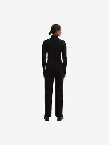 Coupe slim Pantalon TOM TAILOR en noir