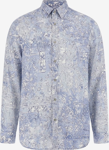 GUESS Regular fit Button Up Shirt in Blue: front