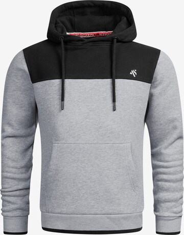 Sweat-shirt 'Duori' Alessandro Salvarini en gris : devant