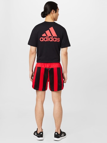 ADIDAS SPORTSWEAR Normální Sportovní kalhoty 'Satin' – červená