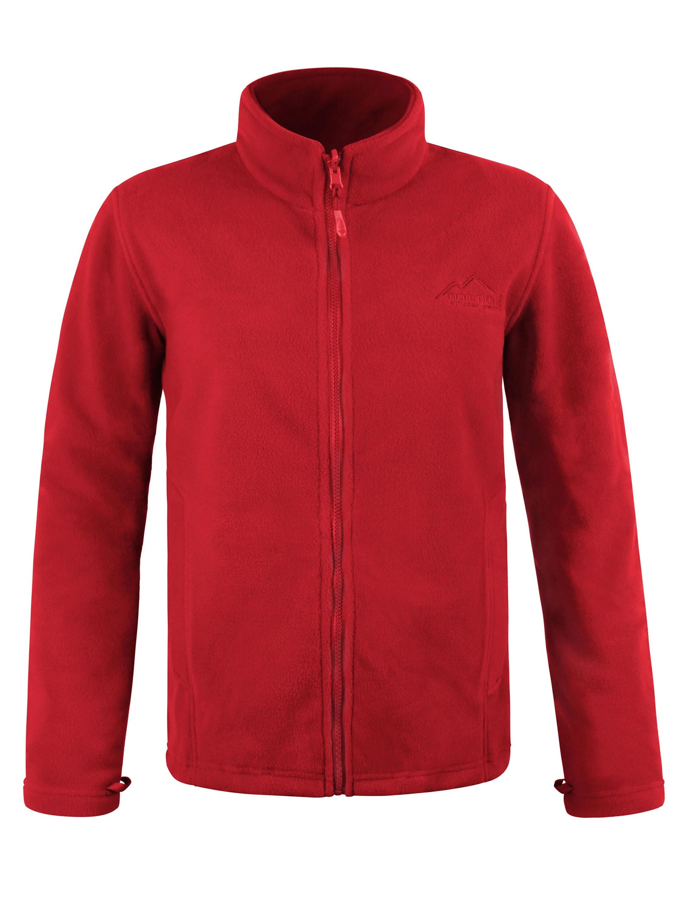 Veste en polaire 'Laanila' normani en rouge : devant