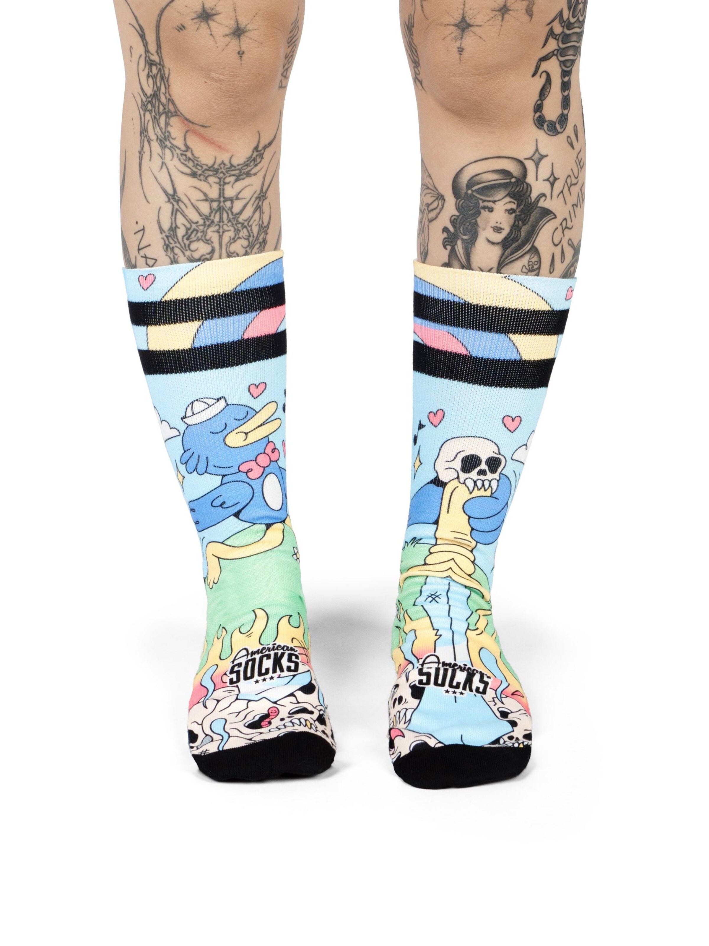 Calzino 'Cute Chaos' di American Socks in blu