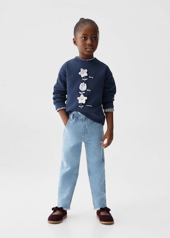 Sweat-shirt 'FLOWER' MANGO KIDS en bleu