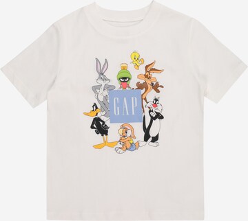 GAP T-Shirt 'LOONEY TUNES' in Weiß: predná strana