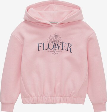 Sweat-shirt TOM TAILOR en rose : devant