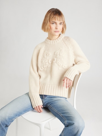 Pull-over 'AHLAM' GUESS by Marciano en beige : devant