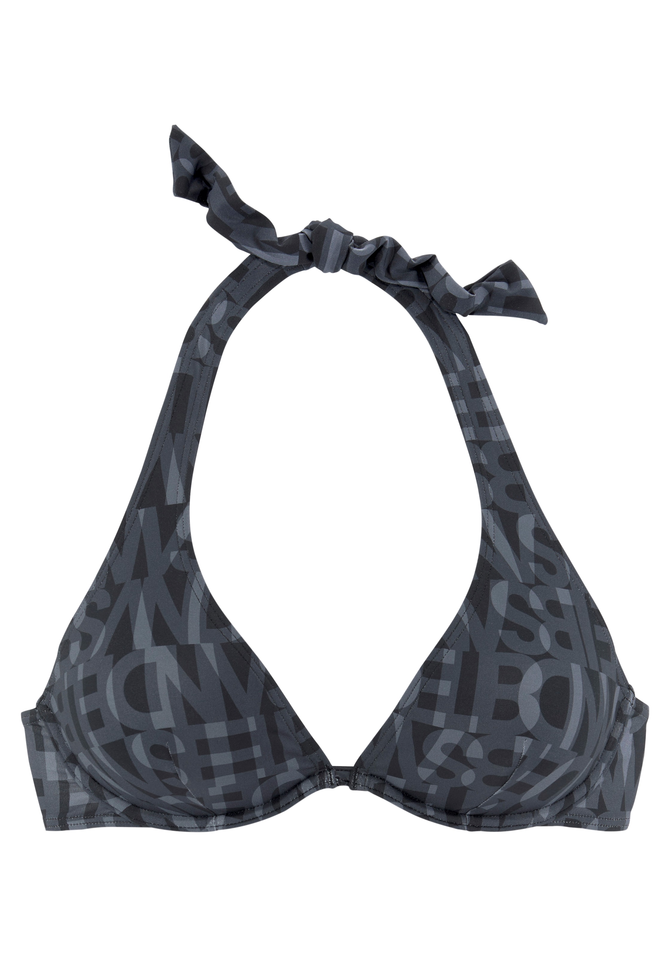 Top per bikini di Elbsand in nero: frontale