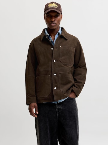 JACK & JONES Between-Season Jacket in Brown: front