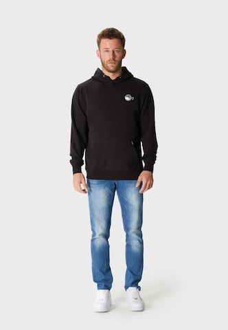 Oldskull Kapuzensweatshirt 'WRLDVIBE SPIKY' in Schwarz