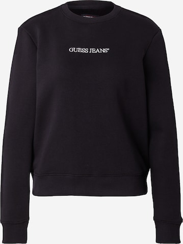 Sweat-shirt GUESS JEANS en noir : devant