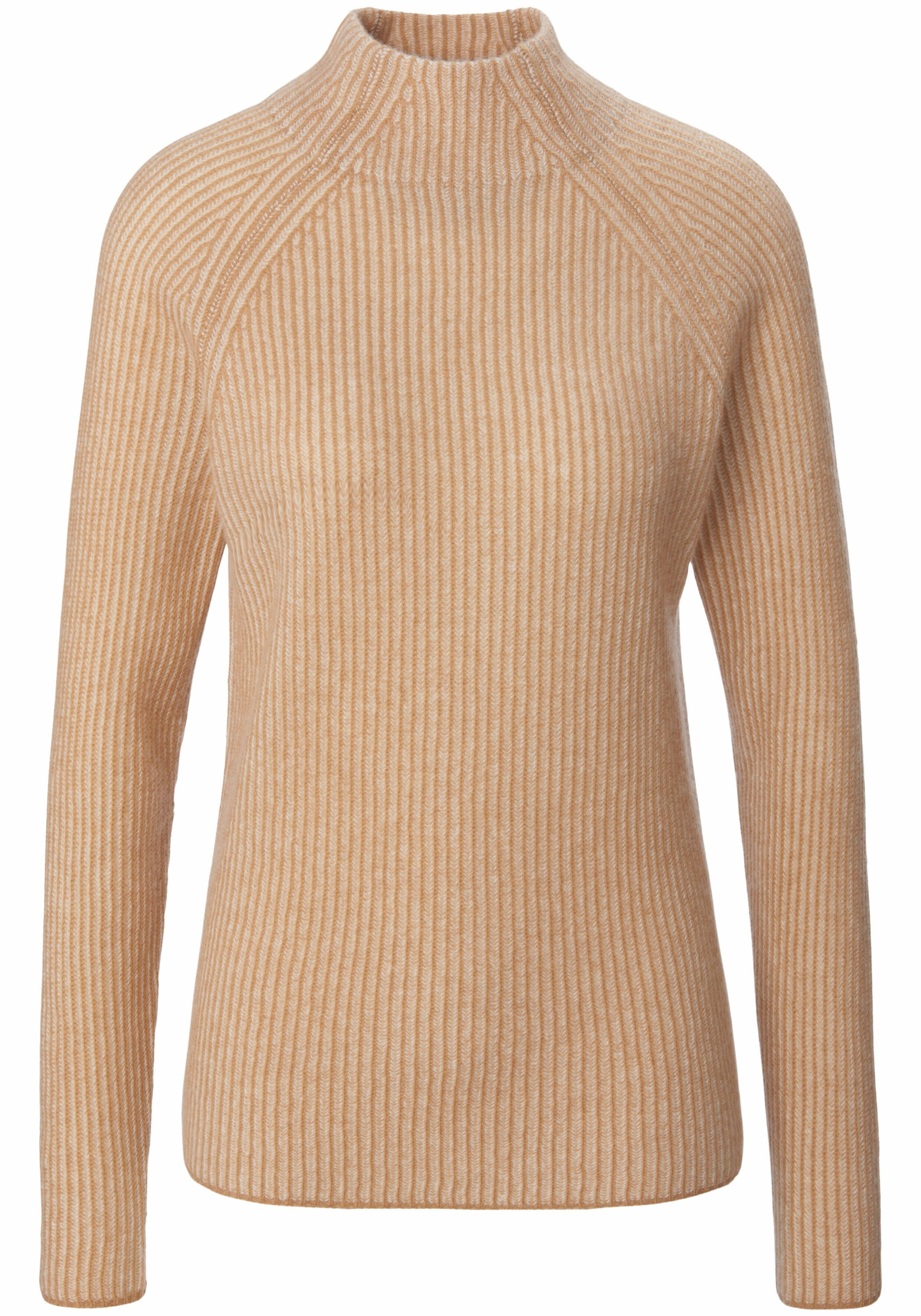 Frauen Große Größen include Pullover cashmere in Beige - PU06121