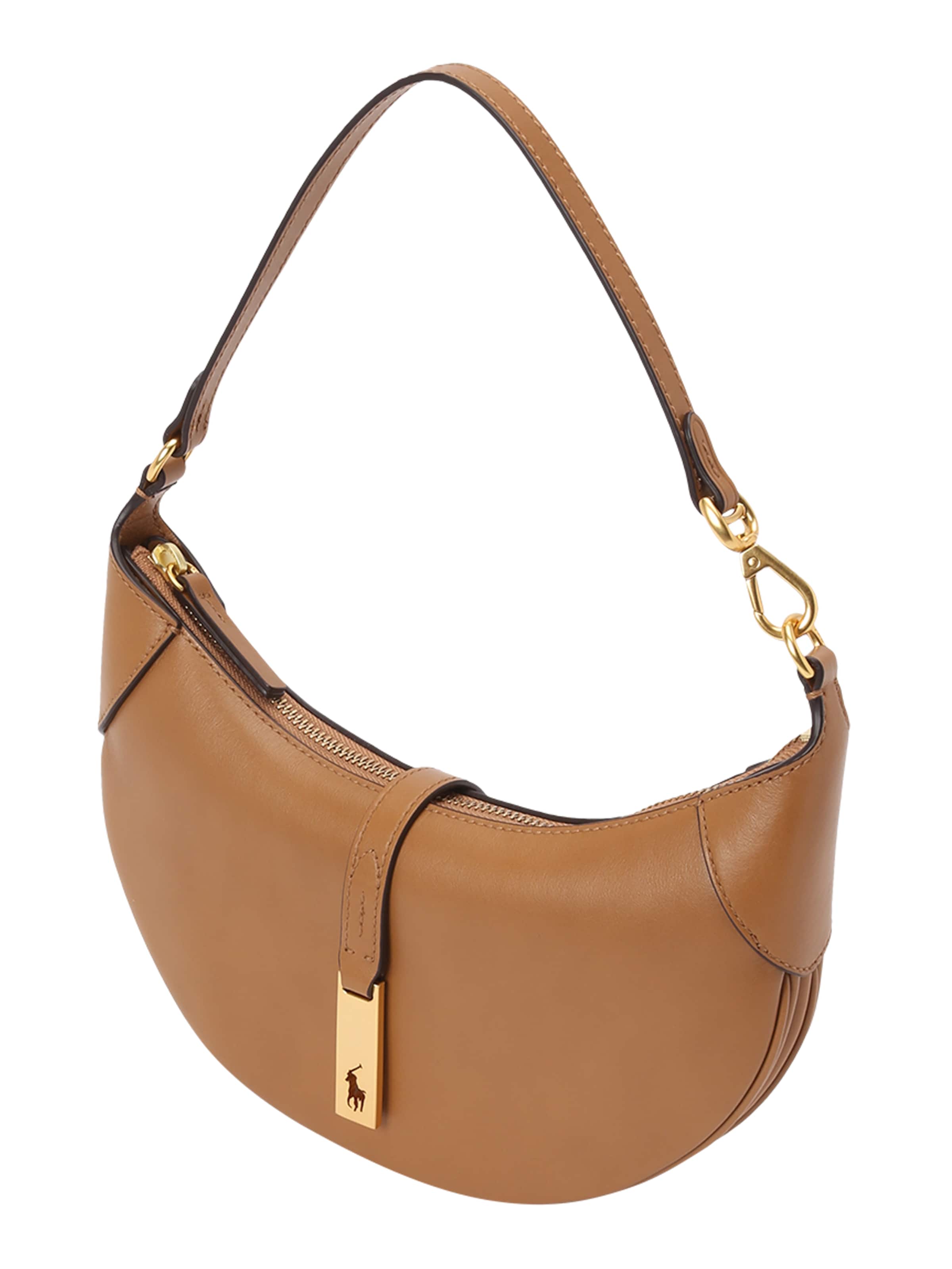 Sac bandoulière Polo Ralph Lauren en beige : devant