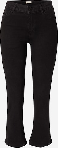 Lindex جينز واسع من الأسفل جينز 'Karen' بلون أسود: الأمام