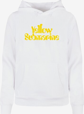 Merchcode Sweatshirt 'Yellow Submarine' in Weiß: predná strana