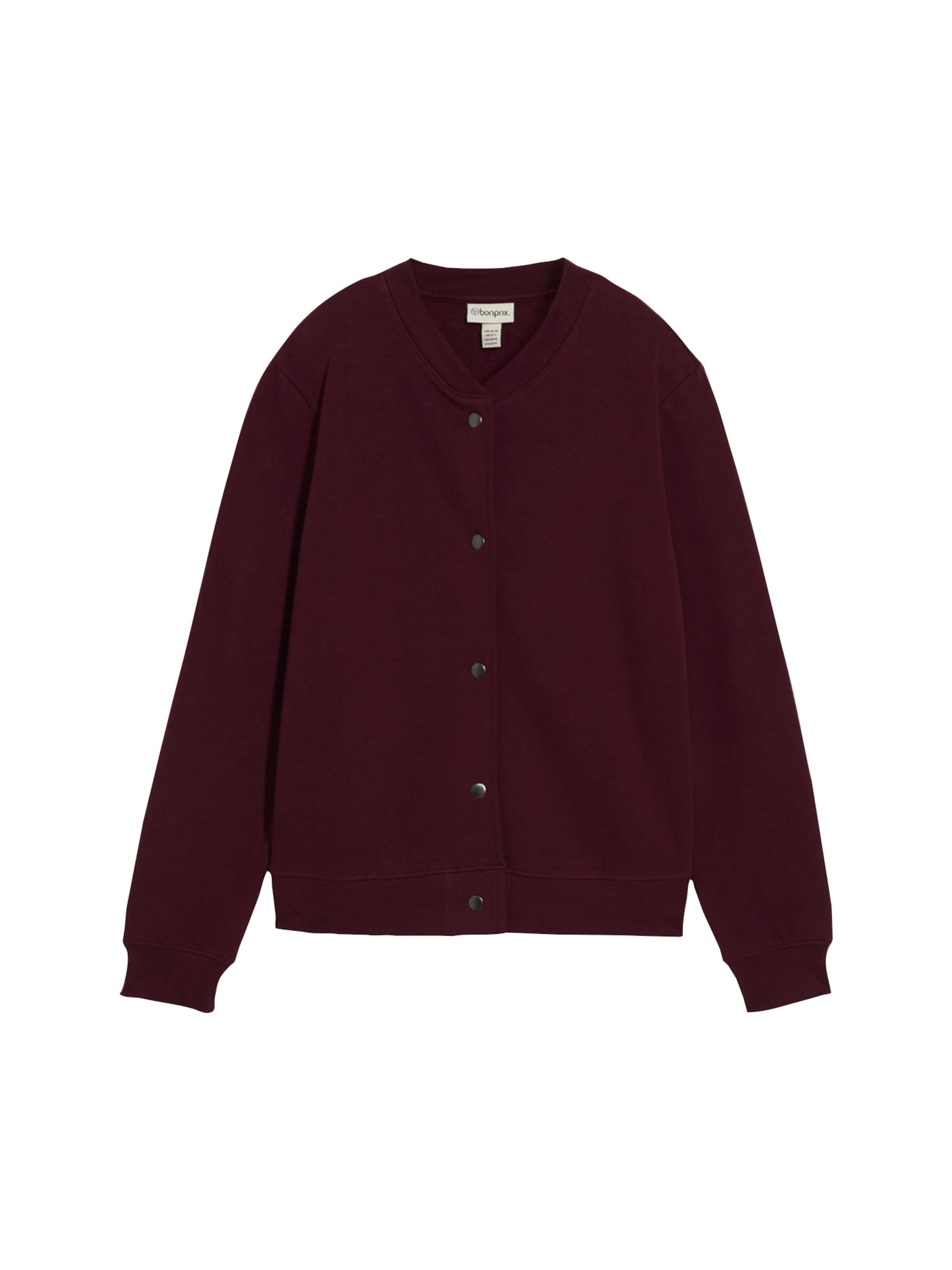 Giacca di felpa di bonprix in rosso: frontale