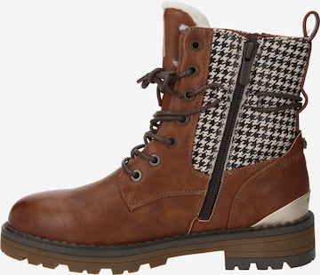 MUSTANG Lace-up bootie in Brown