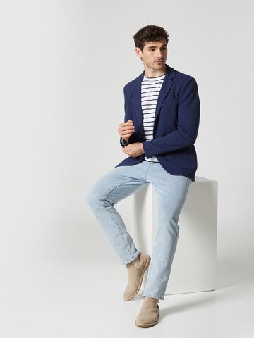 ABOUT YOU x Kevin Trapp Slim fit Blazer 'Gian' in Blue