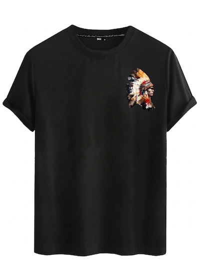 RMK Shirt '“Häuptling Indigene  ”' in Black denim, Item view